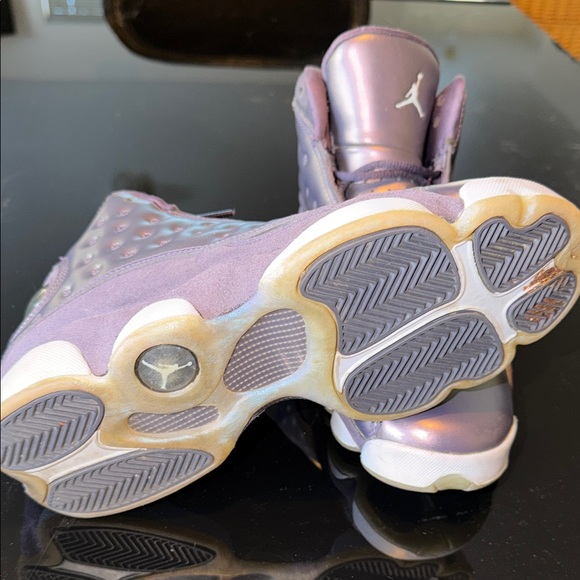 Jordan Women's Iridescent Purple Sneakers - Picture 5 of 9